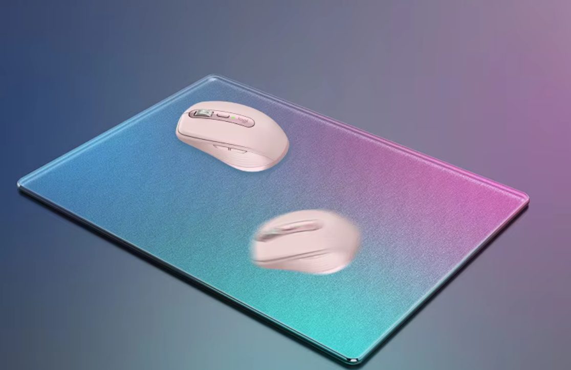 Tempered glass mouse pad with ultra-smooth hard surface